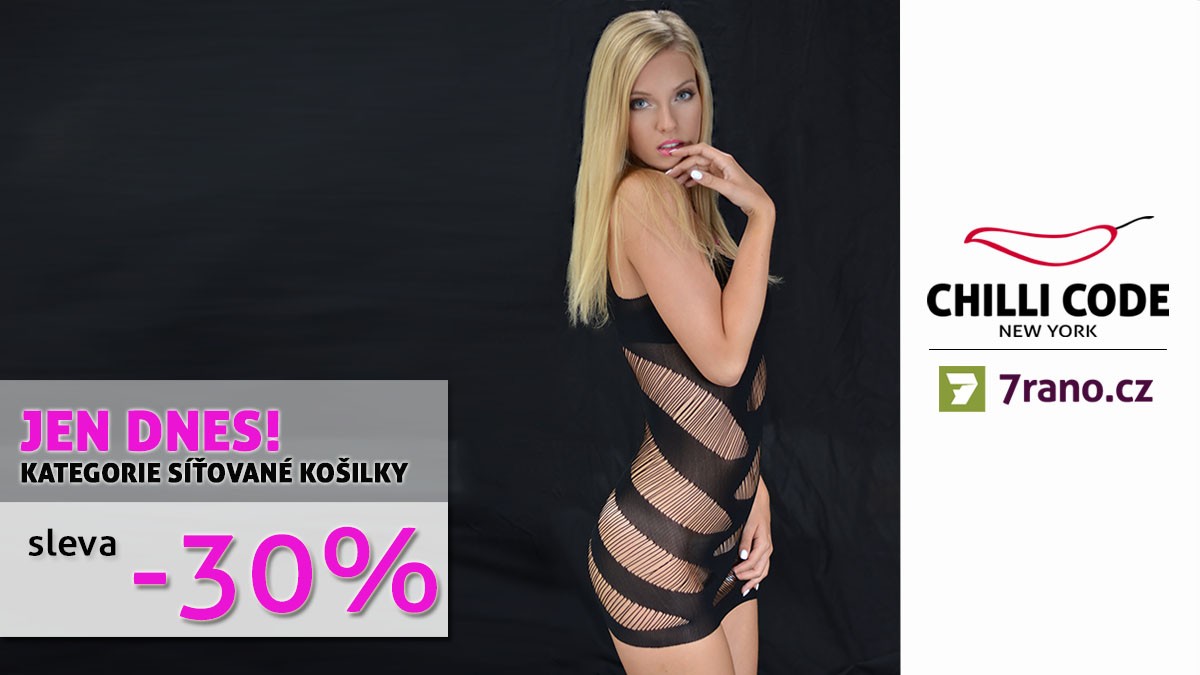 Aktuální akce - Valentýnská 30% sleva na všechny síťované košilky v nabídce!